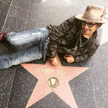Johnny Depp Doppelgänger auf dem Walk of Fame